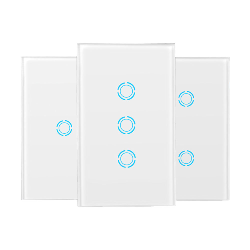 Alice Google Home Alexa Inteligente Us Light Switch Remote Control 1/2/3/4gang Smartlife Remote Control Smart Wifi Wall Switch