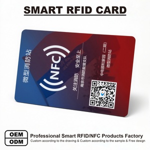 Cartes <span class=keywords><strong>de</strong></span> visite NFC RFID programmables en PVC imprimées sur mesure, puce 213/215/216 64KB CUID Gen2, impression personnalisable, utilisation pour les hôtels - Product Image 1