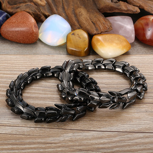 Luxe Argent Plaqué En Acier Inoxydable <span class=keywords><strong>Quille</strong></span> Bracelet Unisexe Punk Dragon Chaîne Cubain Lien Os <span class=keywords><strong>Nordique</strong></span> Viking Bijoux Anniversaire - Product Image 5