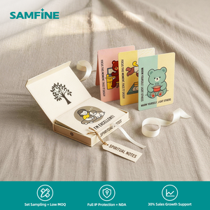 Cartes d'affirmation personnalisées, gaufrage à chaud, certifiées CE, pelliculage brillant, pour le bien-être émotionnel, l'équilibre, les soins personnels, format voyage - Product Image 1