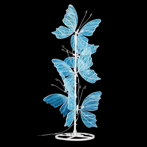 Guirnalda de Mariposas Luminosas de Alta Calidad con Luz Cálida, Alas Blancas Tridimensionales, Decoración para Hoteles y Arcos de Boda - Product Image 4