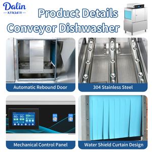 Lavavajillas Comercial de Alta Eficiencia, Máquina Profesional de Acero Inoxidable para Restaurantes, Hoteles y Tiendas de Alimentos DL-T110-2 St - Product Image 2