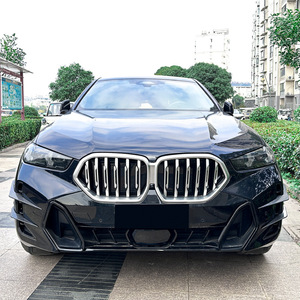 Bmw X6 G06 Lci Sport Edition 2023 Front Air Blade Grille <b>Decal</b> Piano Black Carbon Fiber Texture Adhesive Car <b>Sticker</b> - Product Image 1