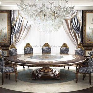 Table Ronde de Luxe en Marqueterie, Style Boulle, Artisanat Haut de Gamme, pour un Œuvre Maîtresse Splendide, Luxueuse et Prestigieuse - Product Image 3