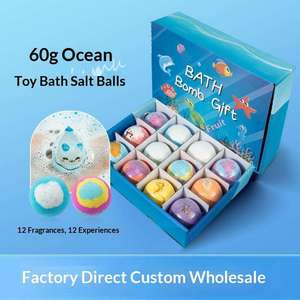 Bomba de Baño para Niños Color Macaron 2026 con Juguete en Forma de Huevo, Bomba de Baño Efervescente Natural Rica en Sal con Juguete de Animal Marino - Product Image 3