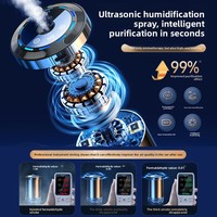Nouveau diffuseur d'aromathérapie intelligent pour voiture, ornement parfumé en métal alimenté par l'IA, pulvérisation automatique de parfum, humidification haut de gamme C1