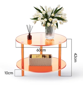 طاولة مخصصة بجانب السرير خزانة جانبية شفافة لغرفة النوم وغرفة المعيشة استخدام الأثاث المنزلي - Product Image 6