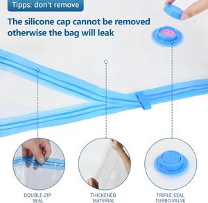 <span class=keywords><strong>Grandi</strong></span> <span class=keywords><strong>sacchetti</strong></span> trasparenti <span class=keywords><strong>sottovuoto</strong></span> 80x100CM & 150x230cm per abbigliamento biancheria da letto <span class=keywords><strong>sottovuoto</strong></span> sigillo di compressione per il bagno organizzazione - Product Image 4