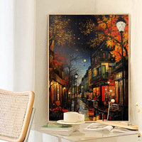 Peinture à l'huile numérique sur toile, thème Coin de Rue, à remplir soi-même, pour la guérison artistique, sans cadre, à suspendre pour salon, Lu Hua Art Moderne