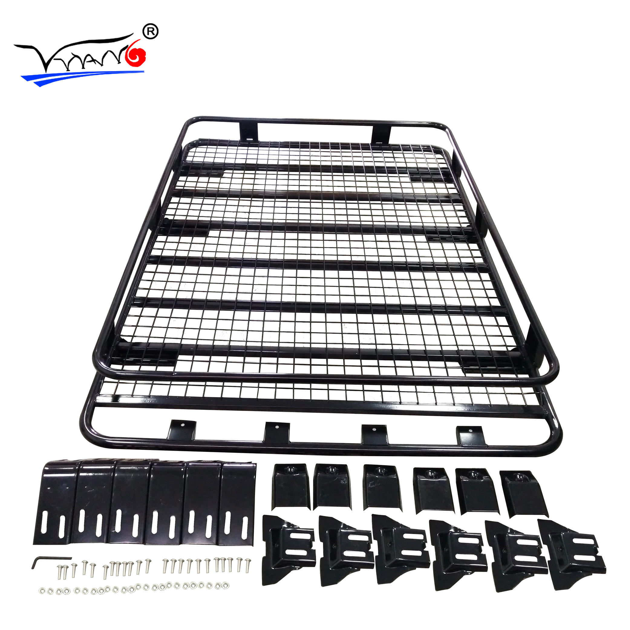 YH-E-015 высококачественный Q2 Универсальный Железный стальной багажник для крыши, багажник, переноска, корзина для крыши