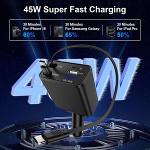 Cargador de coche de 30W con USB Tipo C PD de carga rápida y doble puerto para teléfonos iPhone y Huawei - Product Image 2