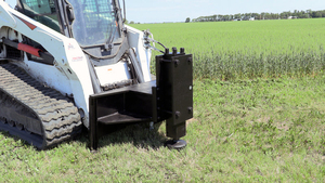 Pile driver pour excavatrice agricole et chargeuse compacte, pour piquets de clôture, 2,5-4,5 tonnes, motorisé - Product Image 3