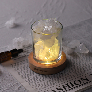 Quemador de Aroma de cuarzo blanco, aceite esencial de piedra de roca, sal de cristal <span class=keywords><strong>del</strong></span> <span class=keywords><strong>Himalaya</strong></span> pura 100%, difusor curativo, navidad - Product Image 5