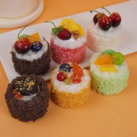 Accessoires de décoration de cuisine pour boulangerie, modèles réalistes en PU de gâteaux, desserts et cupcakes, style moderne et minimaliste pour filles
