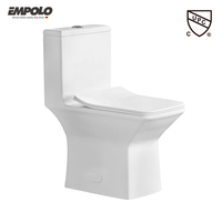 WC monobloc en céramique blanc brillant à double chasse, désodorisation automatique, design moderne, à poser au sol, ensemble de toilettes pour salle de bain