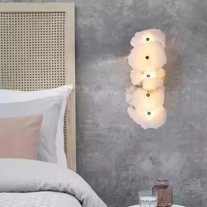 Applique murale LED en marbre naturel cuivre luxe nouveauté éclairage applique pour <span class=keywords><strong>chambre</strong></span> salon salle <span class=keywords><strong>à</strong></span> manger décoration murale Art moderne Design - Product Image 2