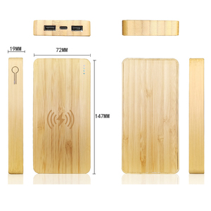 Promotional Gifts New Arrival Hot Customized Logo Power Bank with Wireless Charger Laser Engraving Blank Power Bank
