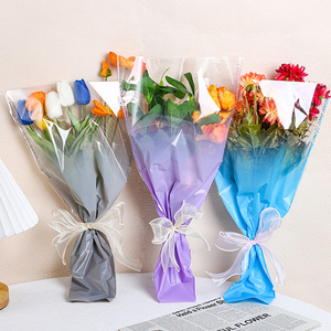 Không thấm nước rõ ràng bó hoa tay áo bao bì túi Hoa Quà Tặng Hoa cung cấp giấy gói Hoa - Product Image 2