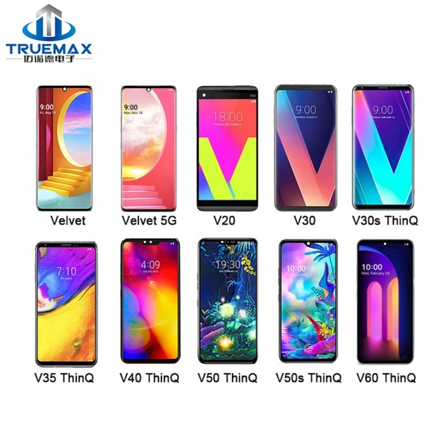 Mobile Phone LCD for LG Velvet V10 V20 V30 Plus 30s V35 ThinQ V40 V50 V60 5G Touch Screen Display