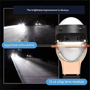 3.0 Bi LED phare projecteur lentille 130W LED projecteur lumière lampe frontale pour Cruze A4 Fit accessoires de voiture - Product Image 4