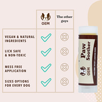 Stick Apaisant Portable pour Pattes d'Animaux Tail Park pour Chiens et Chats - Hydratant, Anti-Gerçures, Protection des Coussinets, Sans Danger pour la Léchage, Végétalien, Naturel
