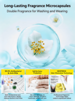 Perles parfumées pour lessive usage domestique longue durée – Soin des tissus, anti-acariens et antibactérien – Capsules de lessive