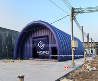 Tente Gonflable Portable Grande Taille en Forme de Tunnel - Abri de Stockage Extérieur Quatre Saisons pour Entrepôt, Déploiement Rapide et Résistant aux UV