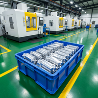 Bloc de positionnement en L à étages en alliage d'aluminium usiné CNC sur mesure avec trous fraisé pour l'automatisation