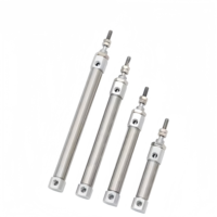 Cylindre pneumatique à double effet pour fournisseur, mini, petit, type CDJ2B, tige simple, alésage 10mm 12mm 16mm, course 20mm 25mm 30mm 150mm