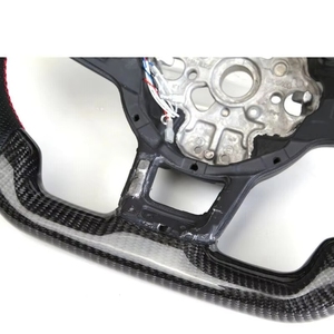 Volante Deportivo Personalizado de 3 Radios y 50MM con Agarre LED de Fibra de Carbono para VW <span class=keywords><strong>Golf</strong></span> 7/<span class=keywords><strong>GOLF</strong></span> <span class=keywords><strong>R6</strong></span> R MK7/6/5 - Product Image 2