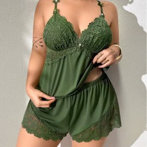 Camisón de Tirantes para <span class=keywords><strong>Mujer</strong></span>, Otoño, Sexy y Tentador, Pantalones Cortos Dulces, Conjunto de Dos Piezas, Ropa de Dormir Ligera para el Hogar - Product Image 2