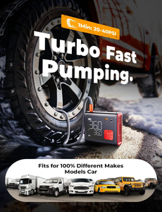 Nexest 12V Double Cylinder Heavy Duty <b>Car</b> for Large Vehicle Tire ND55 Super Strong <b>Inflation</b> Pump ND55 ND55 ND55 - Product Image 5