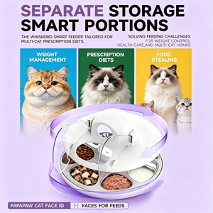Comedero Inteligente <span class=keywords><strong>para</strong></span> Mascotas con Reconocimiento Facial <span class=keywords><strong>para</strong></span> Múltiples Gatos, Comida Húmeda y Seca, Control por Aplicación, RFID, Versión Mejorada - Product Image 4