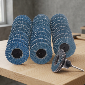 Discos Abrasivos Redondos Mini de Zirconia Azul de 2 Pulgadas con Bloqueo de Rodillo, Hechos en China - Product Image 3