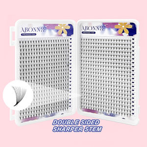 Éventails de <span class=keywords><strong>cils</strong></span> préfabriqués russes thermosoudés <span class=keywords><strong>10D</strong></span> 12D à base pointue, éventails de volume préfabriqués à tige longue ou courte, pour extensions de <span class=keywords><strong>cils</strong></span> - Product Image 1