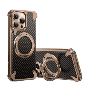 Étui <span class=keywords><strong>de</strong></span> téléphone texturé en métal électroplaqué <span class=keywords><strong>de</strong></span> luxe pour hommes d'affaires avec support magnétique pour <span class=keywords><strong>iPhone</strong></span> 16 Pro Max et <span class=keywords><strong>iPhone</strong></span> 16 - Product Image 2