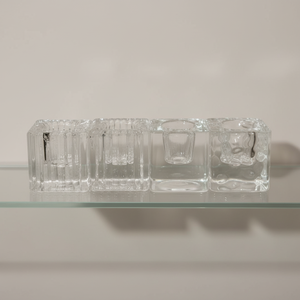 Vaso de Cerveza de Cristal Transparente Cuadrado 4x4, Estilo Moderno, Reutilizable, con Rayas, Marca XQ, Vaso Pequeño para Cubitos de Hielo, para Mesa de Comedor - Product Image 6