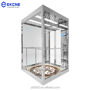 Ascensor de Vidrio de Nueva Llegada, Opciones de Color Personalizables, Ascensores que Funcionan de Forma Fluida, Ascensor <span class=keywords><strong>Residencial</strong></span> para el Hogar - Product Image 1