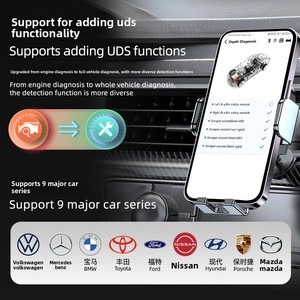Outil automobile ObD25 compatible avec tous les véhicules, détecteur de panne multifonctionnel pour voitures, inspection des véhicules, connectivité sans fil - Product Image 1