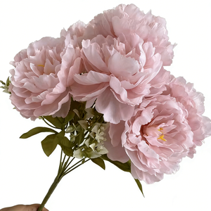 Fleurs <span class=keywords><strong>de</strong></span> <span class=keywords><strong>pivoine</strong></span> artificielles au toucher réel, <span class=keywords><strong>bouquet</strong></span> en soie nordique pour la décoration <span class=keywords><strong>de</strong></span> la maison <span class=keywords><strong>et</strong></span> des mariages, <span class=keywords><strong>pivoine</strong></span> <span class=keywords><strong>de</strong></span> simulation écologique <span class=keywords><strong>et</strong></span> durable - Product Image 2