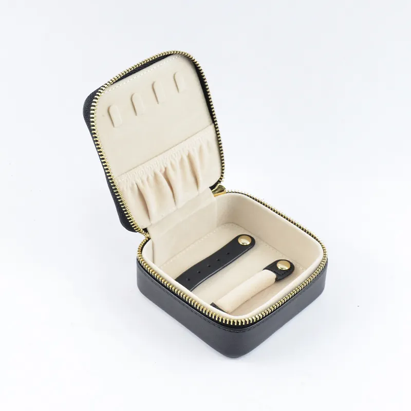 Grosir Mewah Pu Kotak Perhiasan Travel Organizer Kulit Mini Travel Kotak Perhiasan