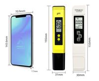Testeur de qualité de l'eau numérique WANBANG Combo PH/TDS/EC pour l'eau du robinet potable, personnalisable OEM, plage de température 0-60°C