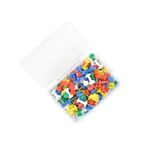 100 épingles à tête ronde flexibles et compactes en acier inoxydable coloré de 2,3 cm