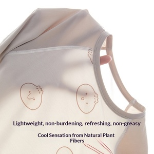 <span class=keywords><strong>Gigoteuse</strong></span> Bébé Printemps/<span class=keywords><strong>Été</strong></span> Fine Anti-Coup de Pied <span class=keywords><strong>Double</strong></span> Couche Modal Coton Bambou Manches Raglan Jambes Dédoublées - Product Image 2