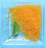 Gel de silice orange pour chromatographie de séparation en laboratoire, granulométrie personnalisée 60, adsorbant à haute densité apparente