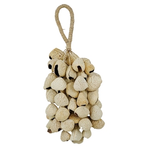 Wholesale Natural Fruit Shell Hand Shake Bell Hand‑woven Hemp Rope Dried Nut Shell Rattle Yoga Sound Therapy Hanging Ornament - Product Image 1