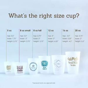 แก้วฟรอสต์แบบกำหนดเองสำหรับงานแต่งงาน แก้วพลาสติกแบบกำหนดเองสำหรับงานแต่งงาน - Product Image 5