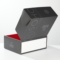 Carpeta Personalizada Negra para Aviones, con Grabado en Relieve a Doble Cara, Laminada, de Papel Reciclado, para Logística, Ropa, Embalaje y Regalos