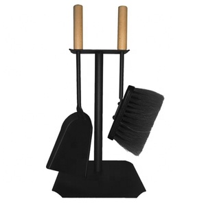 Juego de Herramientas para chimenea de <span class=keywords><strong>leña</strong></span>, color negro, para Interior del hogar - Product Image 4