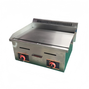 Gril Plancha Commercial en Acier Inoxydable et Fonte à Gaz GPL, Nettoyage Facile pour Restaurants, Chariots de Restauration, Équipement de Friture de Steaks - Product Image 2